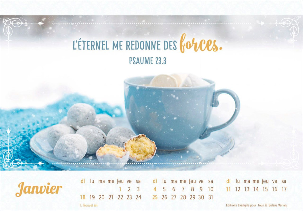 Calendrier De tout coeur avec toi