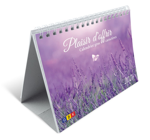 CALENDRIER PLAISIR D'OFFRIR - GROS CARACTERES