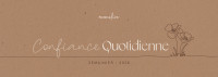 Calendrier Confiance quotidienne - semainier