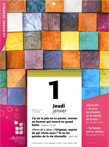 Calendrier Bonne Semence Français bloc & plaque