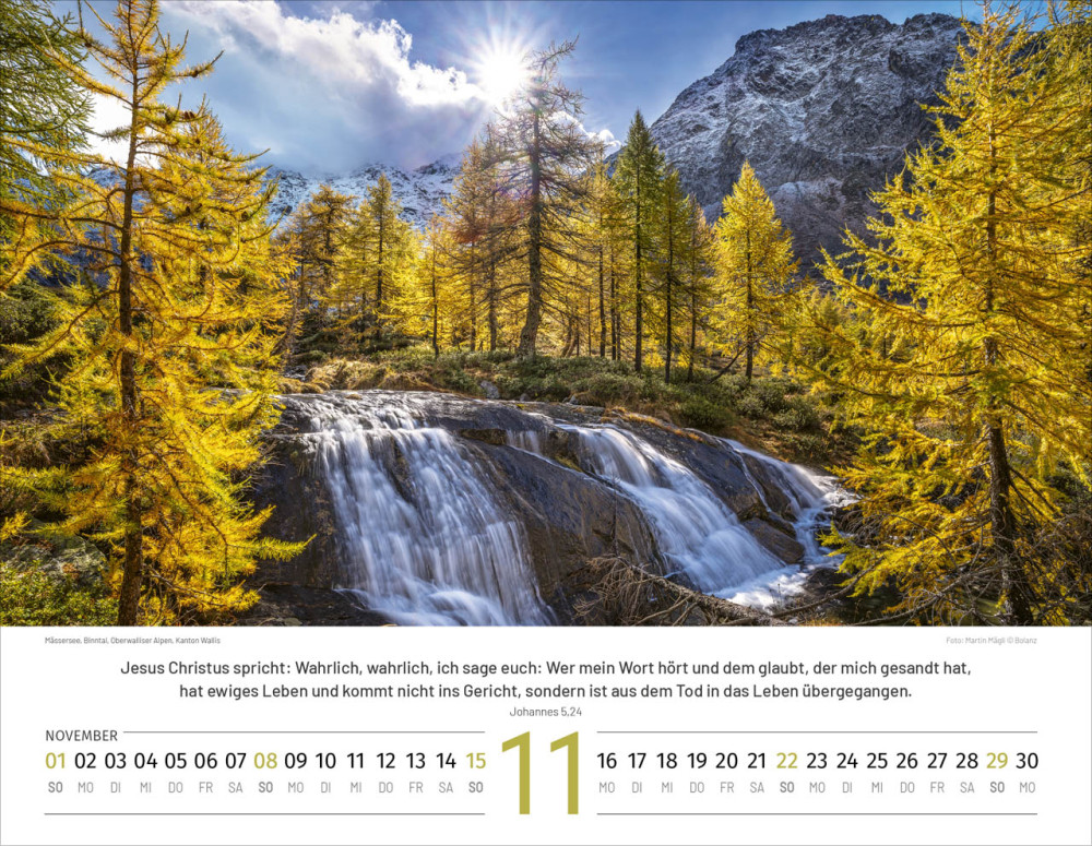 Calendrier Paysages Suisses - allemand