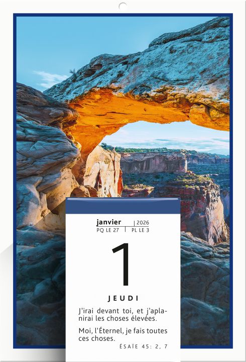 Calendrier Parole pour aujourd'hui à effeuiller - 1 verset