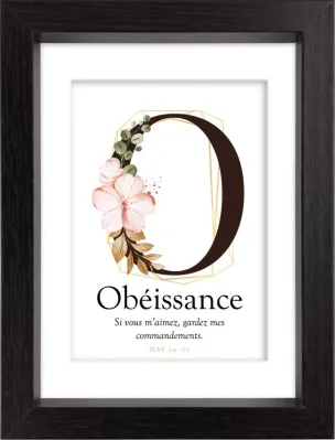 Mon cadre inspiration - O comme Obéissance