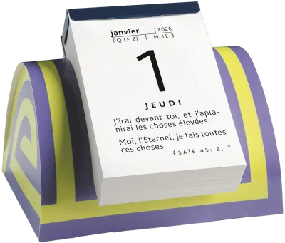 Calendrier Parole pour aujourd'hui - modèle de table 2