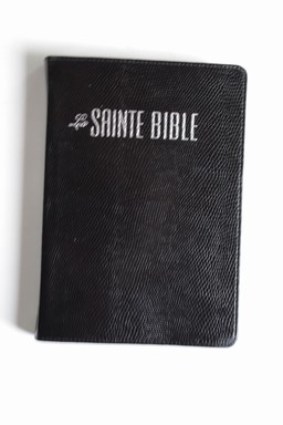 BIBLE SEGOND ESAIE 55 SOUPLE SIMILICUIR LEZARD NOIR TRANCHE ARGENT 643