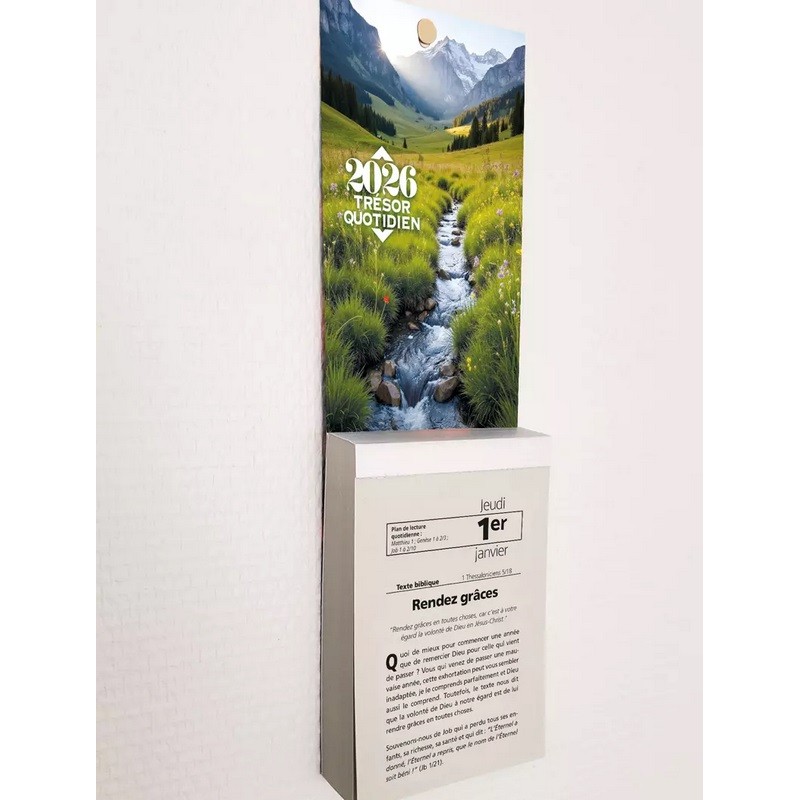 Calendrier Trésor quotidien - à effeuiller