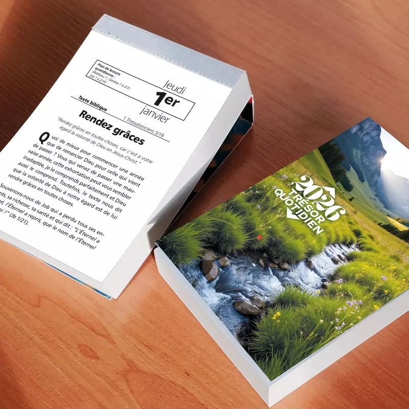 Calendrier Trésor quotidien - à effeuiller