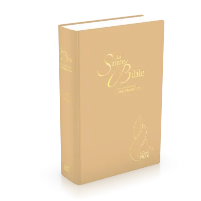 Bible NEG MacArthur semi-rigide, toile beige