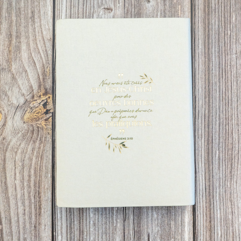 Bible Segond 21 Journal de bord - couverture souple toile blanche