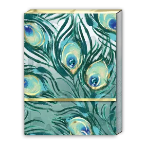 Bloc-notes - Emerald Peacock Feathers