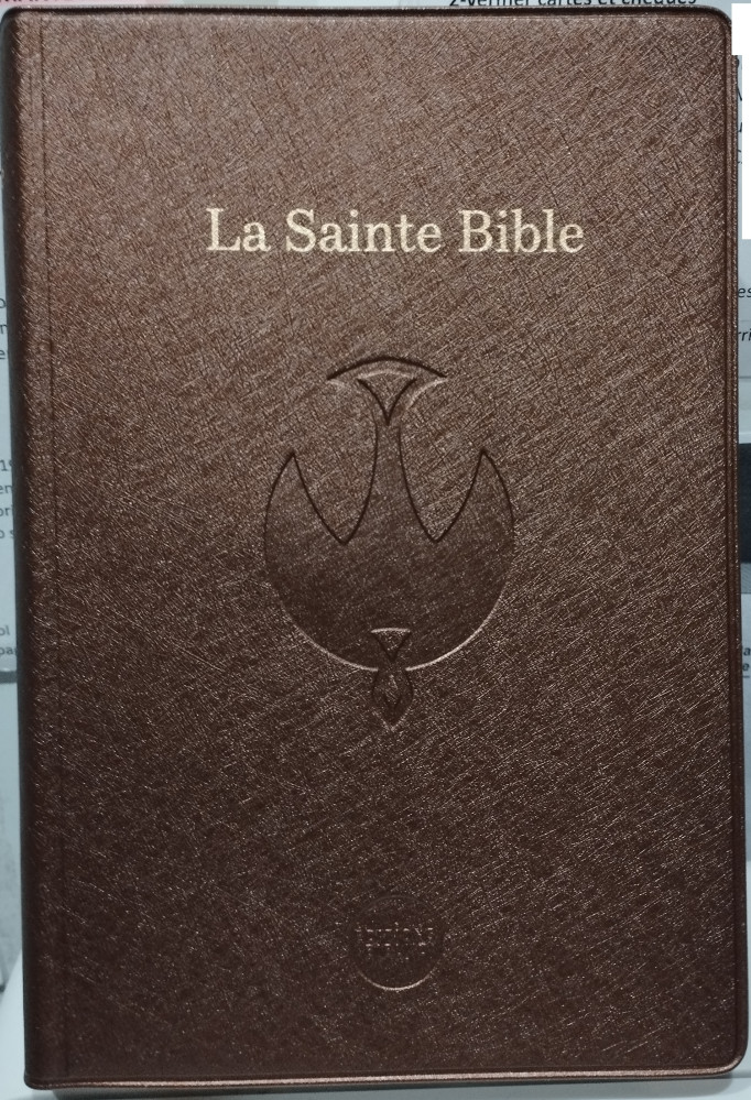 BIBLE COLOMBE - SOUPLE VINYLE - BEIGE