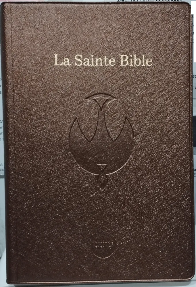 BIBLE COLOMBE - SOUPLE VINYLE - BEIGE