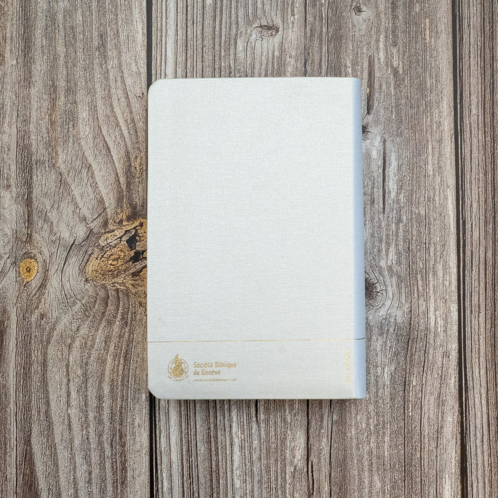 Bible Segond 21 compacte (Premium Style) - couverture souple toile blanche, tranches dorées et ongle