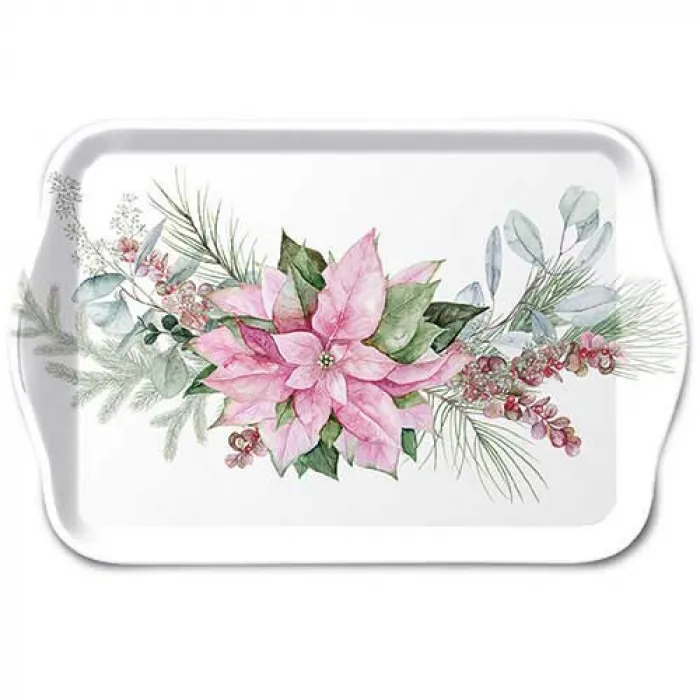 Plateau petit Pink poinsettia