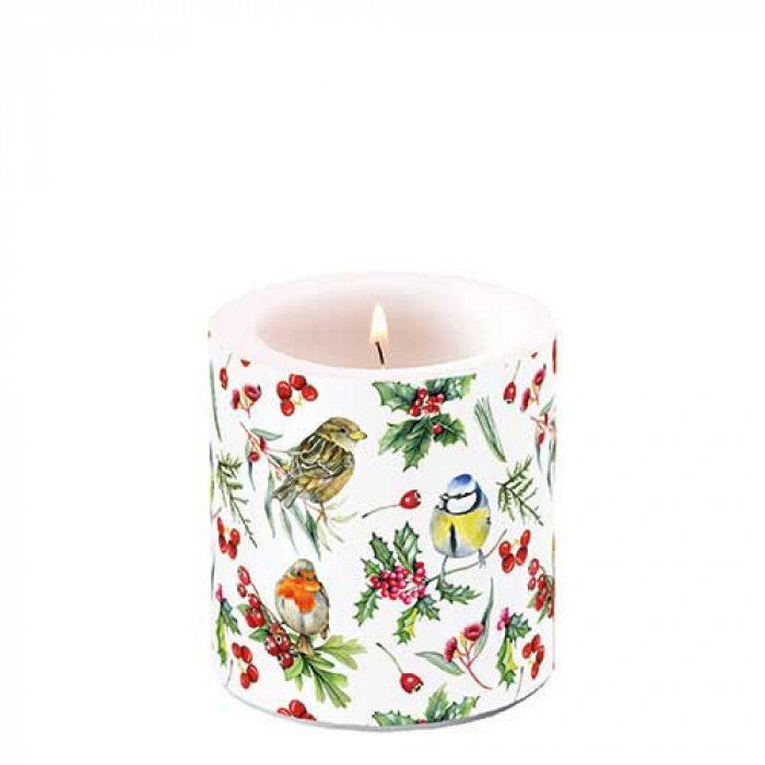 Bougie petite Oiseaux en hiver (Birds in winter)