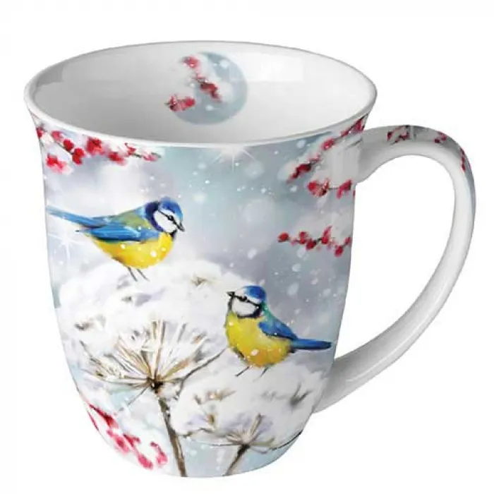 Mug 0.4  - Oiseaux dans la neige