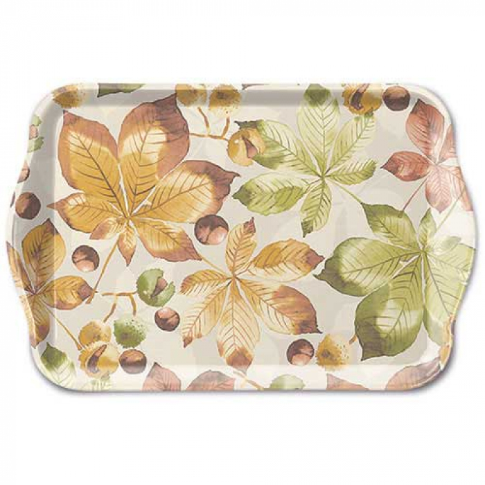 Plateau petit Châtaignes  (Tray melamine Castanea)