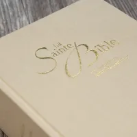 Bible NEG MacArthur semi-rigide, toile beige