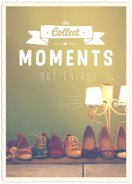 Carte postale - Collect Moments not things