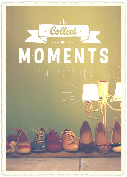 Carte postale - Collect Moments not things