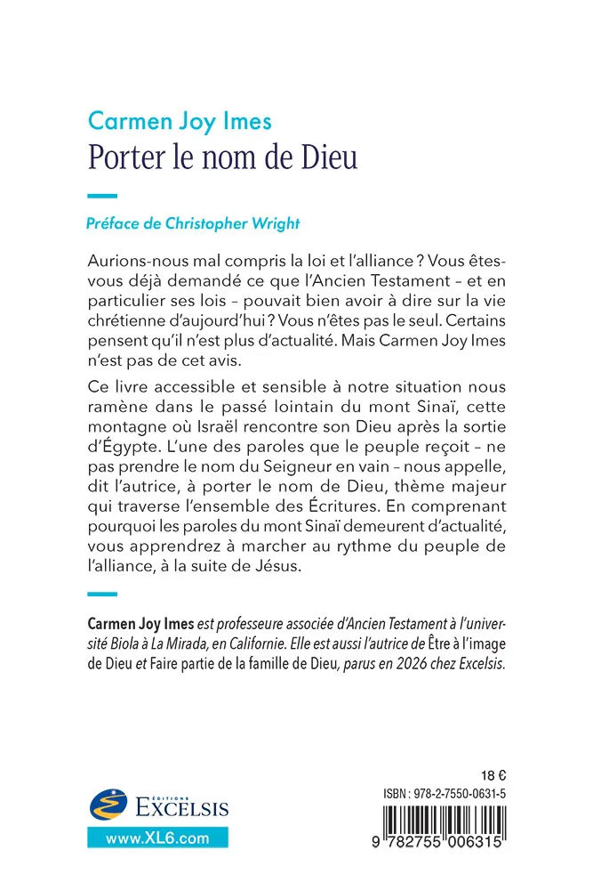 Porter le nom de Dieu - Marcher au rythme du peuple de l'alliance