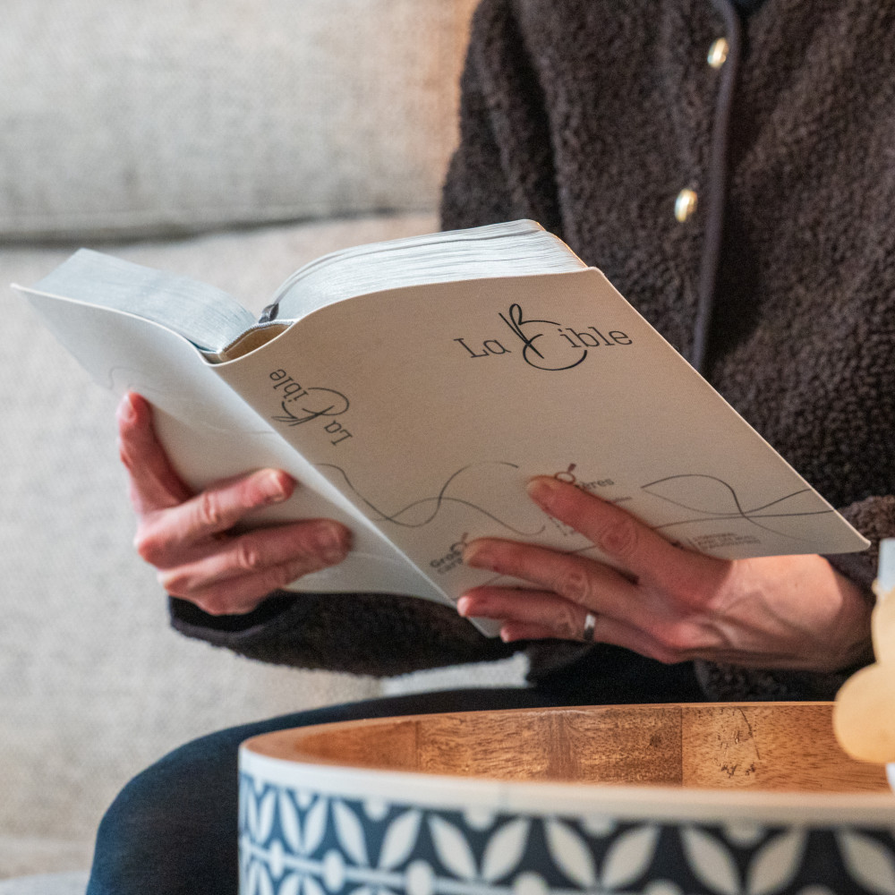 Bible Segond 21, gros caractères - couverture souple en toile blanche