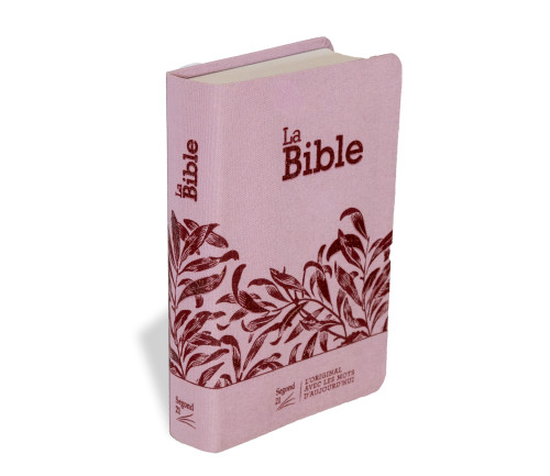 Bible Segond 21 compacte (Premium Style) - couverture souple toile rose et onglets