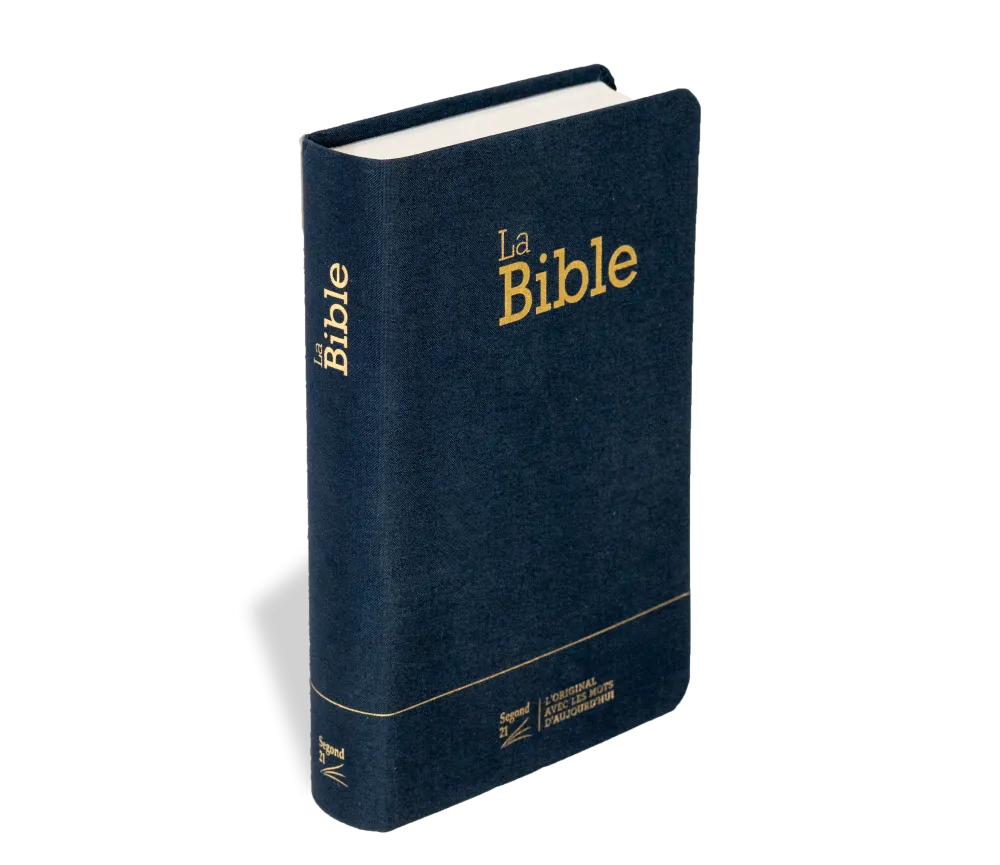 Bible Segond 21 compacte  (Premium style) - Couverture souple bleu marine