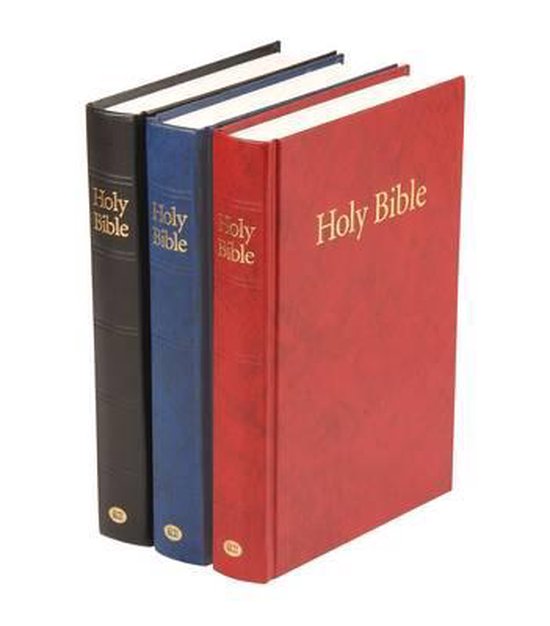ANGLAIS BIBLE KJV  MOYEN FORMAT RIGIDE BLEUE