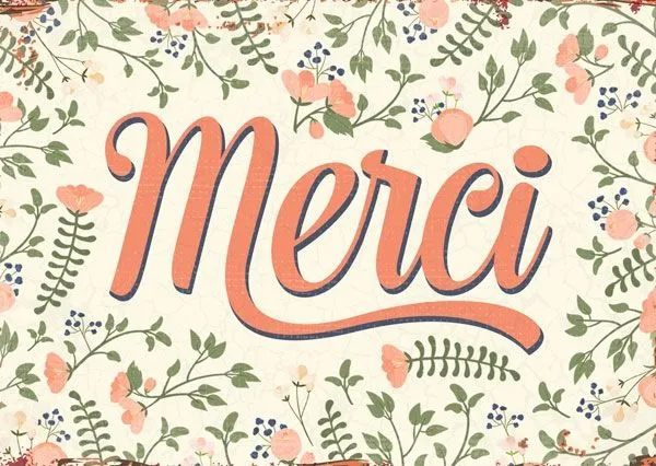 Carte postale - Merci