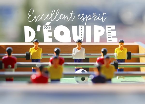 Carte postale - Excellent esprit d'équipe