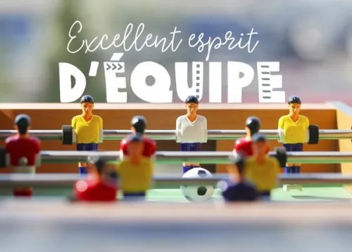 Carte postale - Excellent esprit d'équipe