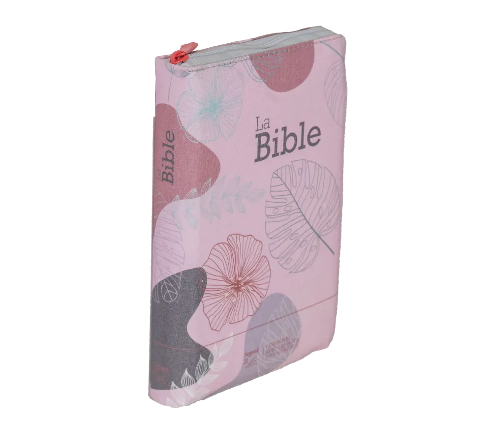 Bible Segond 21 compacte (Premium Style) - couverture souple toilée rose bonbon, avec fermeture éc