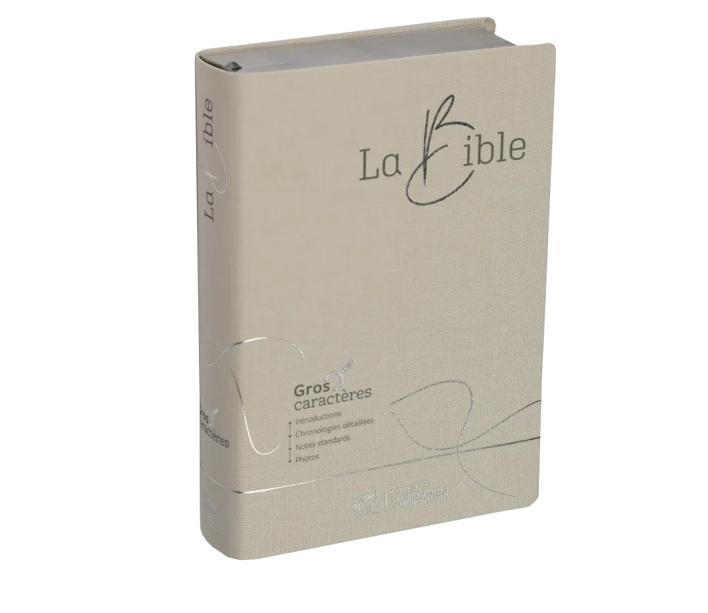 Bible Segond 21, gros caractères - couverture souple en toile blanche