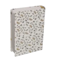 Bible Segond 21 Journal de bord - couverture souple toilée blanc avec motifs dorés