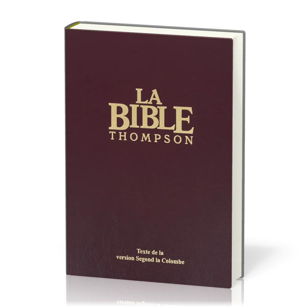 Bible Thompson version Colombe - Couverture rigide grenat, avec onglets