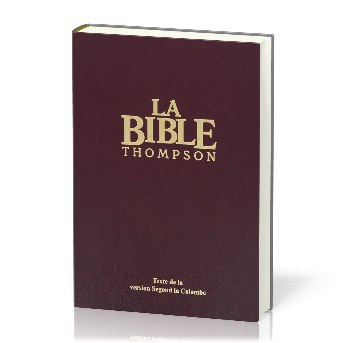 Bible Thompson version Colombe - Couverture rigide grenat, avec onglets