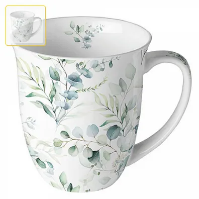 Mug 0.4 L Eucalyptus all over