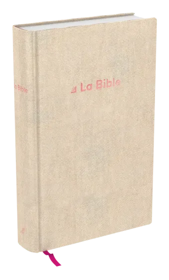 Bible Darby révisée format standard, rigide lin beige