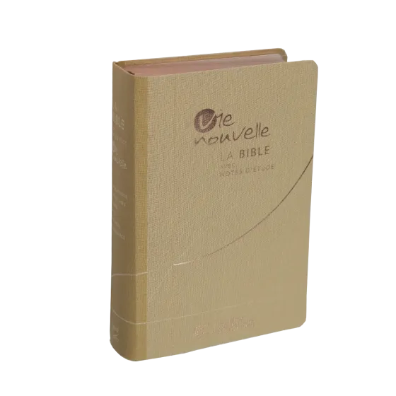 Bible Segond 21 Vie Nouvelle - souple - toile beige - avec boîtier