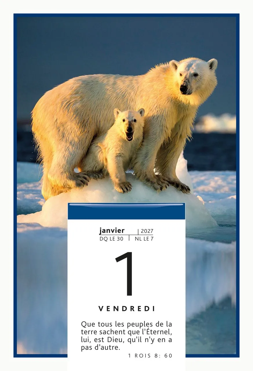 Calendrier Parole pour aujourd'hui à effeuiller - 1 verset