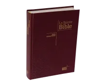 BIBLE NEG GROS CARACTERES COUVERTURE RIGIDE BORDEAUX