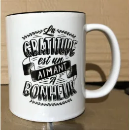 MUG - La gratitude est un aimant à bonheur
