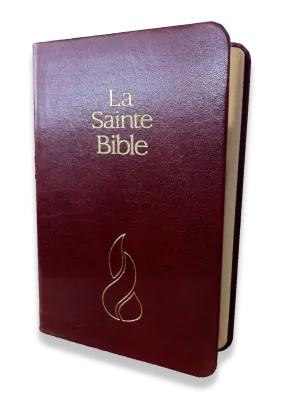 BIBLE NEG MINIATURE FIBROCUIR TR. OR GRENAT