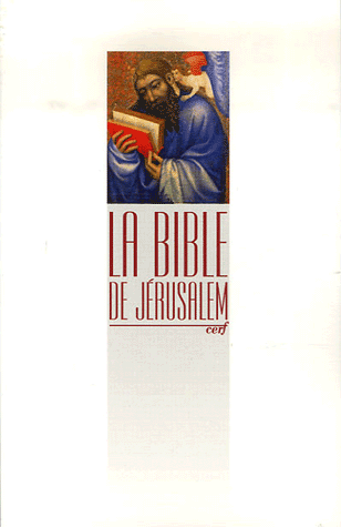 Bible de Jérusalem brochée blanche avec icône