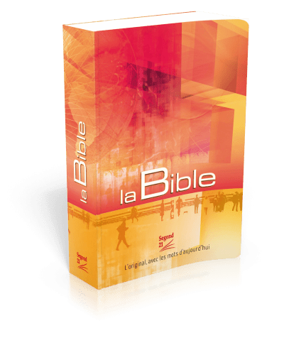 BIBLE SEGOND 21 DE POCHE BROCHEE SOUPLE LAMINEE ILLUSTREE ORANGE