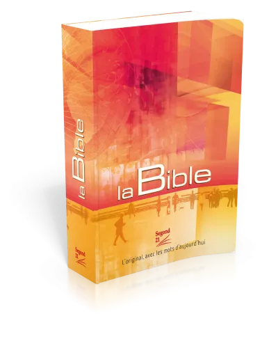 BIBLE SEGOND 21 DE POCHE BROCHEE SOUPLE LAMINEE ILLUSTREE ORANGE