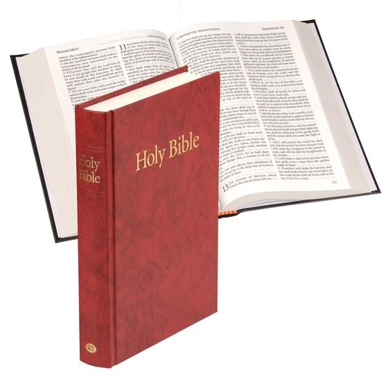 Anglais, bible rouge rigide KJV