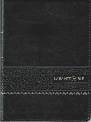 Bible Segond 1910 gros caractères souple similicuir noir tranche or