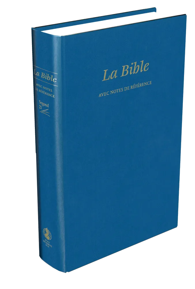 BIBLE SEGOND 21 REFERENCE RIGIDE BLEU SIMILI